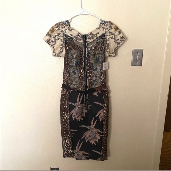 NWT Anthropologie Byron Lars Brocade Sheath Dress - Picture 3 of 9